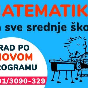 Instrukcije iz MATEMATIKE za sve srednje škole