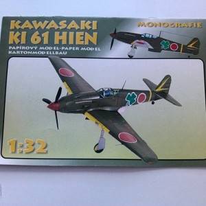 Avion Kawasaki Ki-61 HIEN - kartonski model maketa