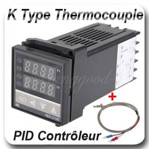 Digitalni termostat REX-C100 220V PID sa sondom 400+C