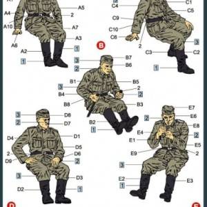 Maketa figurice German Artillery Crew Riders 1/35 1:35