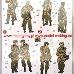 Maketa figurice 3rd FALLSCHIRMJ&#xC4;GER DIV. 1/35 1:35 ardennes