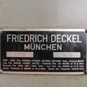 Glodalica DECKEL KF12