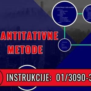Instrukcije iz KVANTITATIVNIH metoda (Baltazar, Libertas, ...)