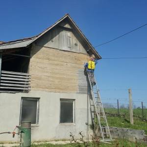 Pjeskarenje drvenih kuca