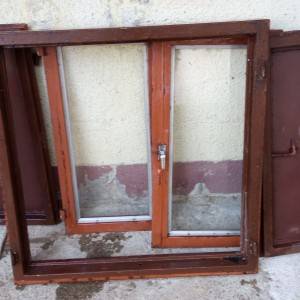Željezni prozor neprobojni, sa šalaporkama 90x90