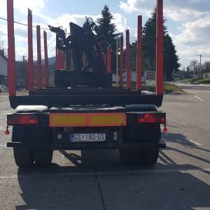 DAF XF 430 šumar sa prikolicom