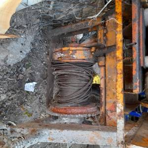 Mjesalica za beton sa disel motorom