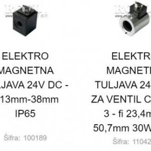 ELEKTRO MAGNETNI NAMOTAJI - ŠPULE 24V