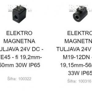 ELEKTRO MAGNETNI NAMOTAJI - ŠPULE 24V