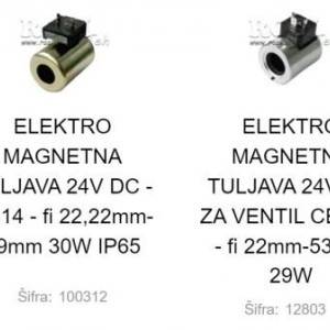 ELEKTRO MAGNETNI NAMOTAJI - ŠPULE 24V