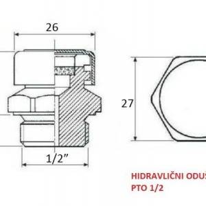 HIDRAULIČKI MAGNET - ČEP - ODUŠAK PTO