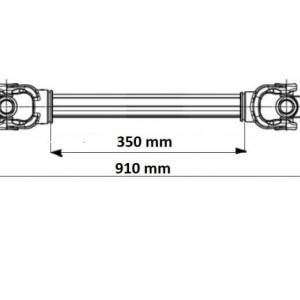 ECO KARDAN 910mm 30-75ks s slobodnim kvačilom