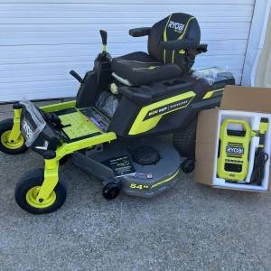 Ryobi 80V Hp Electric Zero Trun Riding Lawn Mower €3500