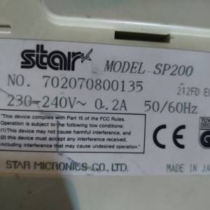 Matični printer star SP200 korišten ispravan 80mm + novi rib