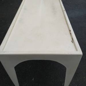 PVC bijeli stol za razne namjene dimenzije: 66,5 x 146 x 90