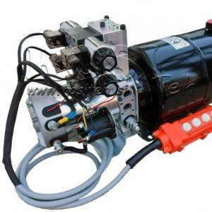 Hidraulični agregat 12V in 24V 2x dvoradni 8 lit