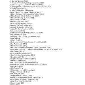 Kolekcija dokumentarnih filmova i serija