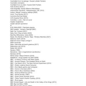 Kolekcija dokumentarnih filmova i serija