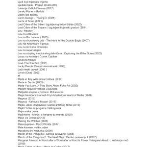 Kolekcija dokumentarnih filmova i serija