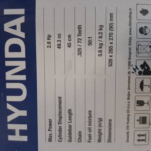 MOTORNA PILA HYUNDAI