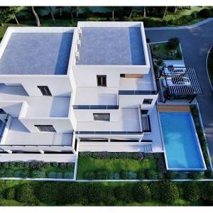 Projekt vile s bazenom (3 apartmana) - Milna (otok Brač)