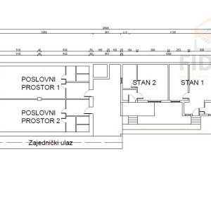Poslovno - stambeni prostor - širi centar Osijeka