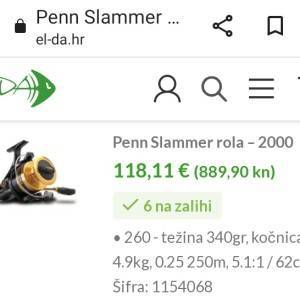 Rola za ribolov: Penn 260