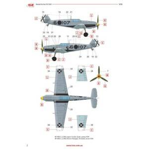 Maketa set tri aviona SB i Messerschmitt Bf 109