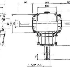 KUTNI REDUKTOR PTO-R22T 1:2 (23HP-17kW)