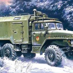Maketa kamion Ural-375A Command 50 1/72 1:72 vozilo