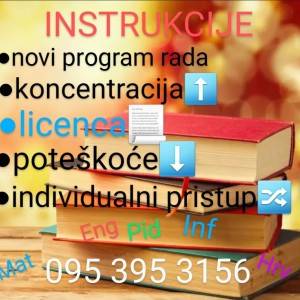 LICENCIRANA EDUKATORICA/ASISTENTICA INSTRUKCIJE