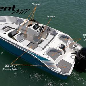 BAYLINER M17 NOVI GLISER BOWRIDER BEZ KABINE FINALNA RASPRODAJA SA LAGERA, BEZ MOTORA