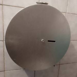 Industrijski inox metalni držač za wc papir promjera 37 cm