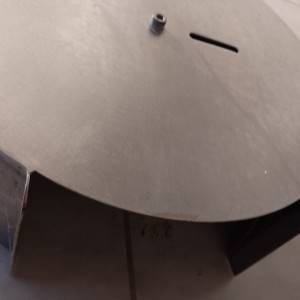 Industrijski inox metalni držač za wc papir promjera 37 cm