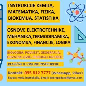 Instrukcije Matematika, Fizika, Kemija, Biokemija, Statistika, Elektrotehnika Mehanika Termodinamika