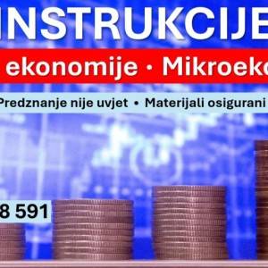 Instrukcije iz Osnova ekonomije i MIKROEKONOMIJE za EFZG, ZSEM, VERN, Libertas