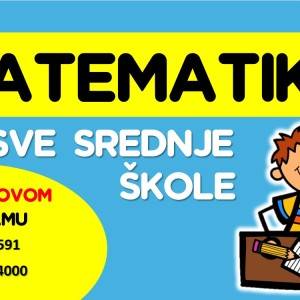 Instrukcije iz matematike za sve srednje škole