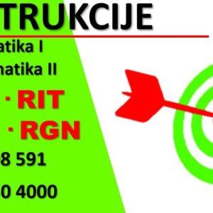 Instrukcije iz Matematike I i II za FPZ, RGN, TVZ i RIT