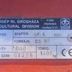 Kombajn Deutz Fahr 3570 sa 3.60 žitnim i 4 reda Oros adapterom