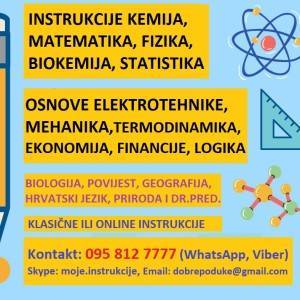 INSTRUKCIJE: MATEMATIKA, FIZIKA, KEMIJA, BIOKEMIJA, GOSPODARSKA MATEMATIKA, MEHANIKA, ELEKTROTEHNIKA