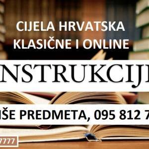 INSTRUKCIJE: MATEMATIKA, FIZIKA, KEMIJA, BIOKEMIJA, GOSPODARSKA MATEMATIKA, MEHANIKA, ELEKTROTEHNIKA