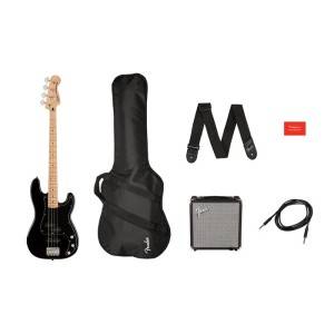SQUIER AFFINITY PACK PJ-BASS MN BLK+RUMBLE 15