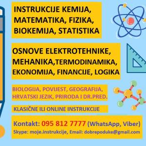 MATEMATIKA, FIZIKA, KEMIJA, BIOKEMIJA, STATISTIKA, OSN. ELEKTROTEHNIKE