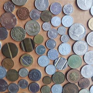 Mega lot stranih kovanica - cca 750 komada