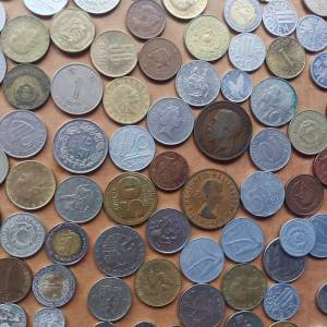 Mega lot stranih kovanica - cca 750 komada