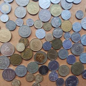 Mega lot stranih kovanica - cca 750 komada