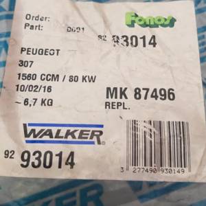 DPF filter orginal"WALKER"