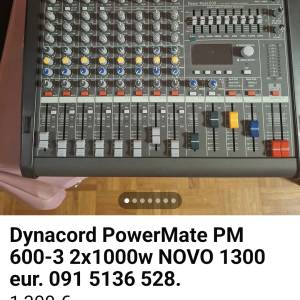 Dynacord PM 600 3 2x1000w novo zapakirano, made in Germany