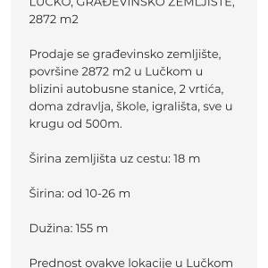Građevinsko zemljište Lučko