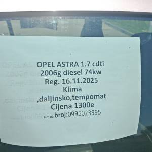 Opel astra h 1.7cdti